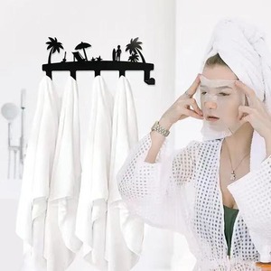 Vacances surf tentures murales personnalisées crochets à clés support de rangement mural pour serviettes de bain en métal en fer forgé porte-médailles de sport - Product Image 5