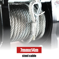 Cabrestante eléctrico de 6000 libras para Jeep Truck SUV ATV UTE, recuperación todoterreno 4WD con control remoto inalámbrico, fuerte potencia de tracción