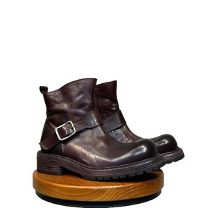 Handmade retro men's <b>boots</b> and shoes with a mid-heel and soft leather, retro style of Martin leather <b>boots</b> sports shoes - Product Image 5
