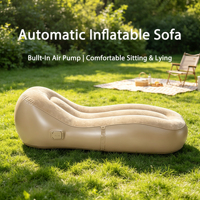 Canapé gonflable automatique en PVC léger de 2,4 kg, design moderne, best-seller, pour le camping, la randonnée et les voyages en plein air