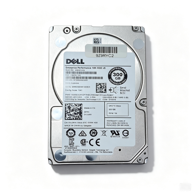 Original Dell 300GB SAS 12Gbps 15K RPM  2.5 Inch Enterprise Server Hard Disk Drive for PowerEdge Server HDD