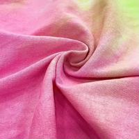ANONO Großhandel anpassbare Baumwolle Tie Dye Single Jersey Stricks toff Digitaldruck Stoff für T-Shirt Kleidung