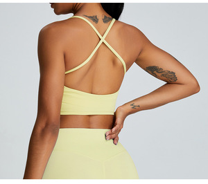 Nouveau gilet de Yoga femmes antichoc rassemblement croix dos sous-vêtements de sport séchage rapide course Fitness vêtements haut - Product Image 6