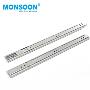 Riel Deslizante para Cajón de Cocina de 45 mm, Moderno, Azul, Galvanizado en Zinc, Cierre Suave, Telescópico, Hidráulico, para Uso en Comedores y Hoteles - Product Image 1