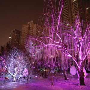 LED <span class=keywords><strong>Fiber</strong></span> optik noel ağacı gece lambası renk değiştiren özelliği ile fantastik kapalı ve açık dekoratif Avatar ağacı - Product Image 6