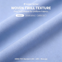 Tissu antibactérien 70% polyester 25% rayonne 5% élasthanne, tissu extensible 4 directions pour blouse d'infirmière, tissu uni teint pour blouse d'infirmière