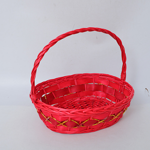 Cesto di stoccaggio rotondo grande tessuto rustico antico <span class=keywords><strong>cesti</strong></span> di frutta di salice idee regalo per il nuovo anno - Product Image 6