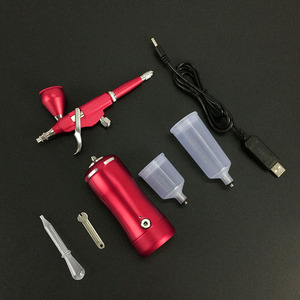 Kit d'aérographe électrique avec pompe à air portable rechargeable par USB, double action, alimentation par gravité, pour la peinture artistique - Product Image 4