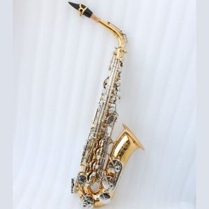<span class=keywords><strong>Saxophone</strong></span> alto de qualité supérieure pour étudiants, corps laqué or avec clés nickelées, <span class=keywords><strong>saxophone</strong></span> alto avec étui - Product Image 1