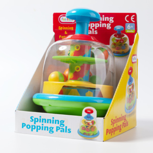 Giocattolo Educativo Montessori per Bambini in Età Prescolare, Palla Girevole da Pressare <span class=keywords><strong>e</strong></span> Girevole, Gioco Sensoriale per lo Sviluppo della Motricità Fine - Product Image 2