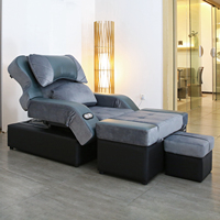 Table de massage électrique multifonctionnelle réglable en acier inoxydable moderne pour spa professionnel, chaise de massage pour pédicure en stock