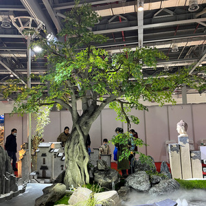 Árbol <span class=keywords><strong>de</strong></span> Ficus verde grande <span class=keywords><strong>artificial</strong></span> para interiores personalizado, planta simulada, árboles banianos para hoteles, centros comerciales, <span class=keywords><strong>Navidad</strong></span>, Año Nuevo - Product Image 3