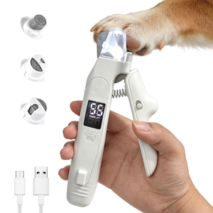 Coupe-<span class=keywords><strong>ongles</strong></span> et ponceuse électrique 2-en-1 <span class=keywords><strong>pour</strong></span> animaux de compagnie avec double éclairage LED, tondeuse silencieuse <span class=keywords><strong>pour</strong></span> <span class=keywords><strong>ongles</strong></span> de chien, kit de toilettage rechargeable USB-C - Product Image 1