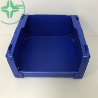 Usine personnalisée pp plastique empilable entrepôt vêtements Corflute pliable boîte de rangement en plastique ondulé correx bacs de cueillette