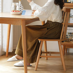 Silla Windsor de Madera Maciza de Cerezo, Silla de Comedor Moderna, Diseño Estable, Uso para Adultos - Product Image 2