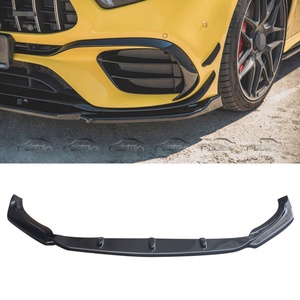 Carbon Sword Front Bumper Lip Chin Spoiler Front <b>Splitter</b> for Mercedes Benz a Class W177 A35 A45 2019+ - Product Image 3