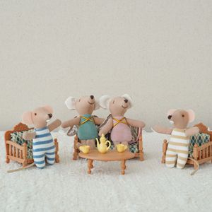 Jouet en peluche souris mignonne style Ins, poupée rat en peluche, jouet en peluche souris adorable pour enfants, cadeau d'anniversaire - Product Image 2