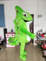 Costumes de mascotte en peluche sur mesure en forme de lézard de la marque China Blue Sky Factory pour adultes, Halloween, logo imprimable sur le ventre