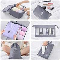Sac de rangement pour valise de voyage avec logo personnalisé, ensemble de 9 cubes organisateurs de compression, organisateur de bagages de voyage, sacs de rangement
