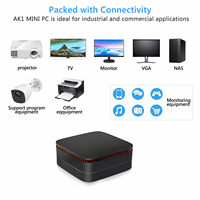 Soyeer oficina y escritorio de Casa AK1 Micro computadora DDR3 8G 256G SSD Intel Celeron J3455 y Win10 Pro OS MINI PC