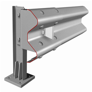 CE certificata polvere di sicurezza rivestita Anti-corrosione per parcheggio esterno barriera di sicurezza stradale prodotti Guardrail - Product Image 1