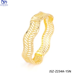 JXX JSZ-Z2284-234A-15N Brazaletes de Boda Unisex, Chapados en Oro de 24K con Circonita, Estilo Vintage, para Decoración de Fiestas en África y Dubái - Product Image 6