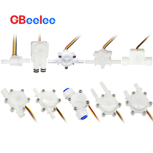 Food Grade Plastic 1/2" 3/<strong>4</strong>" 1/<strong>4</strong>" OEM Turbine Flow <strong>Sensor</strong> Hall Effect <strong>4</strong>-<strong>20ma</strong> Water Flow Controller Water Flow Switch <strong>Sensor</strong> - Product Image 2