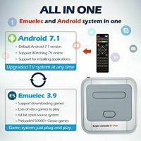 Super Console X Pro Mini TV Box Reproductor de Videojuegos Inalámbrico 2.4G con Más de 50,000 Juegos Retro Compatible con PSP PS1 DC N64 Tipo de Enchufe EE. UU.