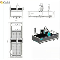 Machine de découpe laser à fibre Guangjie à table unique 1000W et 1500W – Prix usine