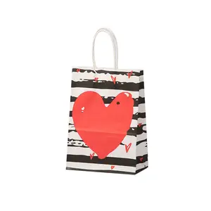 Sacs à provisions personnalisés emballage de sacs en papier cadeau avec poignée sacs de luxe pour bijoux/cosmétiques