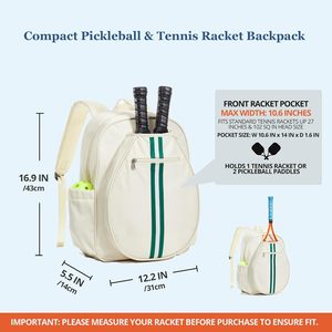 Mochila para Pickleball con Capacidad para 2 a 6 Palas, Compartimento para Zapatos y Gancho para Colgar en la Cerca, para Hombres y Mujeres - Product Image 5
