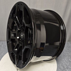 Jantes en alliage d'aluminium forgé monobloc Viaol personnalisées, couleur PCD5x120, cinq branches, 4 pièces, noires, 8J-12J, neuves pour Golf C7 C8 - Product Image 6