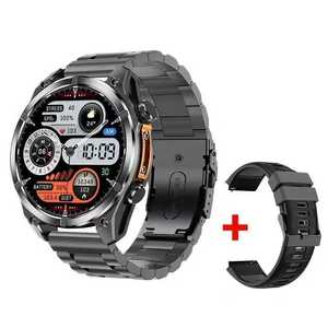 Montre connectée AMOLED 41-43 mm, boîtier en acier inoxydable, bracelet en silicone, écran tactile, GPS, moniteur de fréquence cardiaque, suivi du sommeil, unisexe - Product Image 5