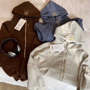 <span class=keywords><strong>Felpa</strong></span> con Cappuccio Stile Lulu Ricamata Foderata in Pile Calda e Casual per Donna Vestibilità Slim/Loose - Product Image 1