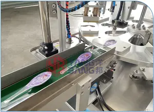YB-FBJ Hochgeschwindigkeits-automatische Plastikbecher-Füll-und Versiegelung maschine Honig löffel füllende Verpackungs maschine