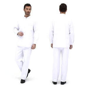 Bata <span class=keywords><strong>de</strong></span> Laboratorio Personalizada para <span class=keywords><strong>Hombre</strong></span>, Blanca, Profesional, Larga, Uniforme <span class=keywords><strong>de</strong></span> Médico <span class=keywords><strong>de</strong></span> Hospital - Product Image 4