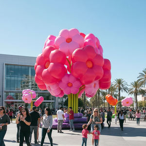 Structure d'art floral gonflable Airvon, accessoire publicitaire botanique géant pour les espaces commerciaux, les places publiques et les commerces de détail - Product Image 1