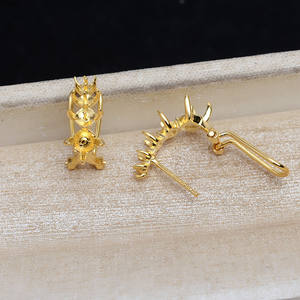 S925 <b>Silver</b> Multi-Bead <b>Earrings</b> for Women 3.5-4.5 Pearl <b>Long</b> DIY Jewelry with Empty Tray Semi-Finished Product Accessory - Product Image 2