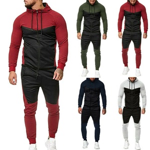 Hiver Arrivée Zipper Sports Hommes Survêtement Haute Qualité Manches Longues Prix Pas Cher Logo Personnalisé Conception Coton Homme Survêtements - Product Image 5