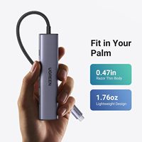 UGREEN CM478 Revodok105 USB C HUB 5 in 1 Adaptor Multiport 4K Tipe C 3.1 ke 4K SD TF PD 100W Adaptor