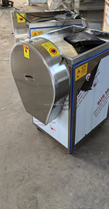 Machine à trancher les oignons et les ananas en acier inoxydable, moteur 0,75 kW, capacité 300 kg/h, <span class=keywords><strong>taille</strong></span> réglable, coupe-légumes et fruits - Product Image 2