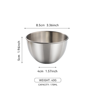 Ensemble bol et cuillère en acier inoxydable doré SFB115 811, cuillère à manche embossé vintage, bol de service en métal pour dessert et en-cas - Product Image 1
