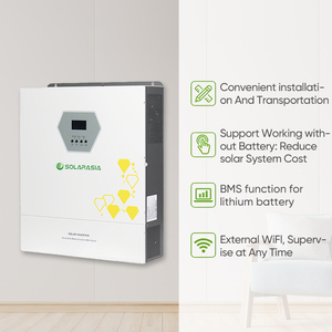 <span class=keywords><strong>Inversor</strong></span> <span class=keywords><strong>de</strong></span> Energía Solar Híbrido Solarasia <span class=keywords><strong>de</strong></span> 6.2kw, 8.6kw y 11kw con Doble MPPT, <span class=keywords><strong>Conexión</strong></span> en Paralelo, Funciona sin Batería - Product Image 4