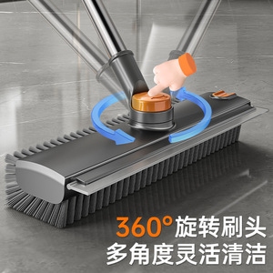 Brosse de nettoyage pour sols et interstices Dropshipping Shopify, épurateur à poils durs épaissis, raclette 2-en-1 avec poils en forme de V - Product Image 4