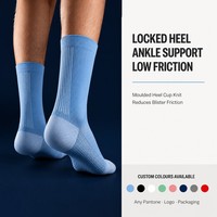 Chaussettes de sport rembourrées Elite à absorption des chocs, service tout-en-un, chaussettes athlétiques personnalisées avec soutien du tendon d'Achille et des côtes, chaussettes de créateur
