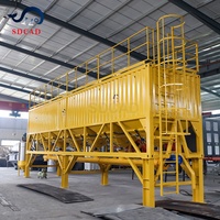Silo à ciment horizontal portable de 55 m³, directement de l'usine, pour les projets de construction