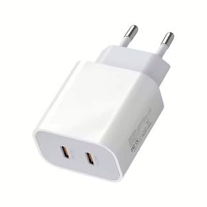 <b>USB</b>-C Charger EU/US <b>Socket</b> Type C Charger 40W Fast Charge Dual <b>USB</b>-C Charger for Smart Phones - Product Image 1
