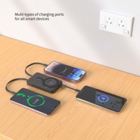 Mini Power Bank sans fil 4-en-1 10000 mAh avec chargeur rapide, chargeur portable pour tous les petits appareils