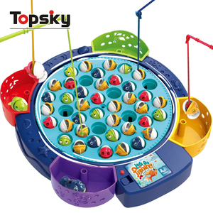 Jeu <span class=keywords><strong>de</strong></span> pêche éducatif précoce drôle jouets Rotation en plastique enfants canne à poisson jeu <span class=keywords><strong>de</strong></span> bureau avec musique jouet <span class=keywords><strong>de</strong></span> pêche pour les enfants - Product Image 2