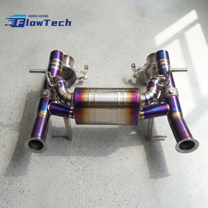 Sistema de escape de alto rendimiento para Lamborghini Aventador SVJ 6.5 de aleación de titanio Catback con silenciador y válvula - Product Image 3
